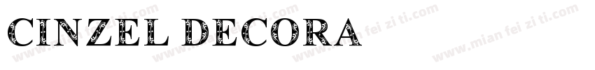 Cinzel Decora字体转换